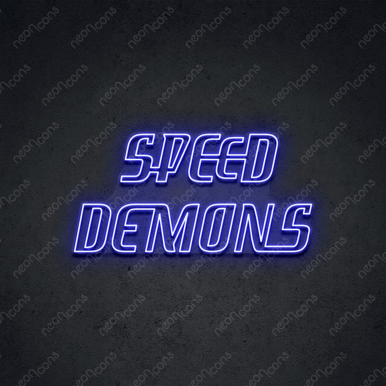 "Speed Demons" LED Neon 90cm (3ft) / Blue / LED Neon by Neon Icons