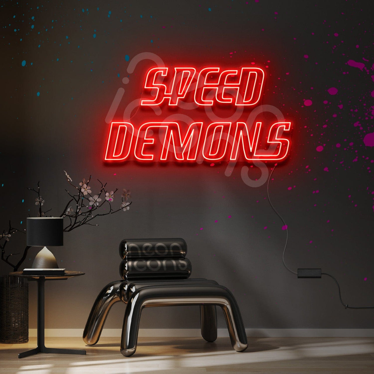 "Speed Demons" Neon Sign by Neon Icons