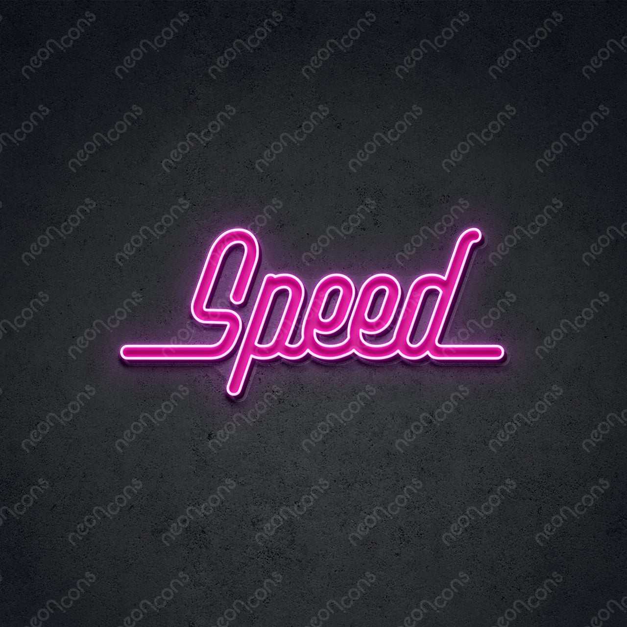 "Speed" LED Neon x Print 75cm (2.5ft) / Pink / LED Neon x Print by Neon Icons