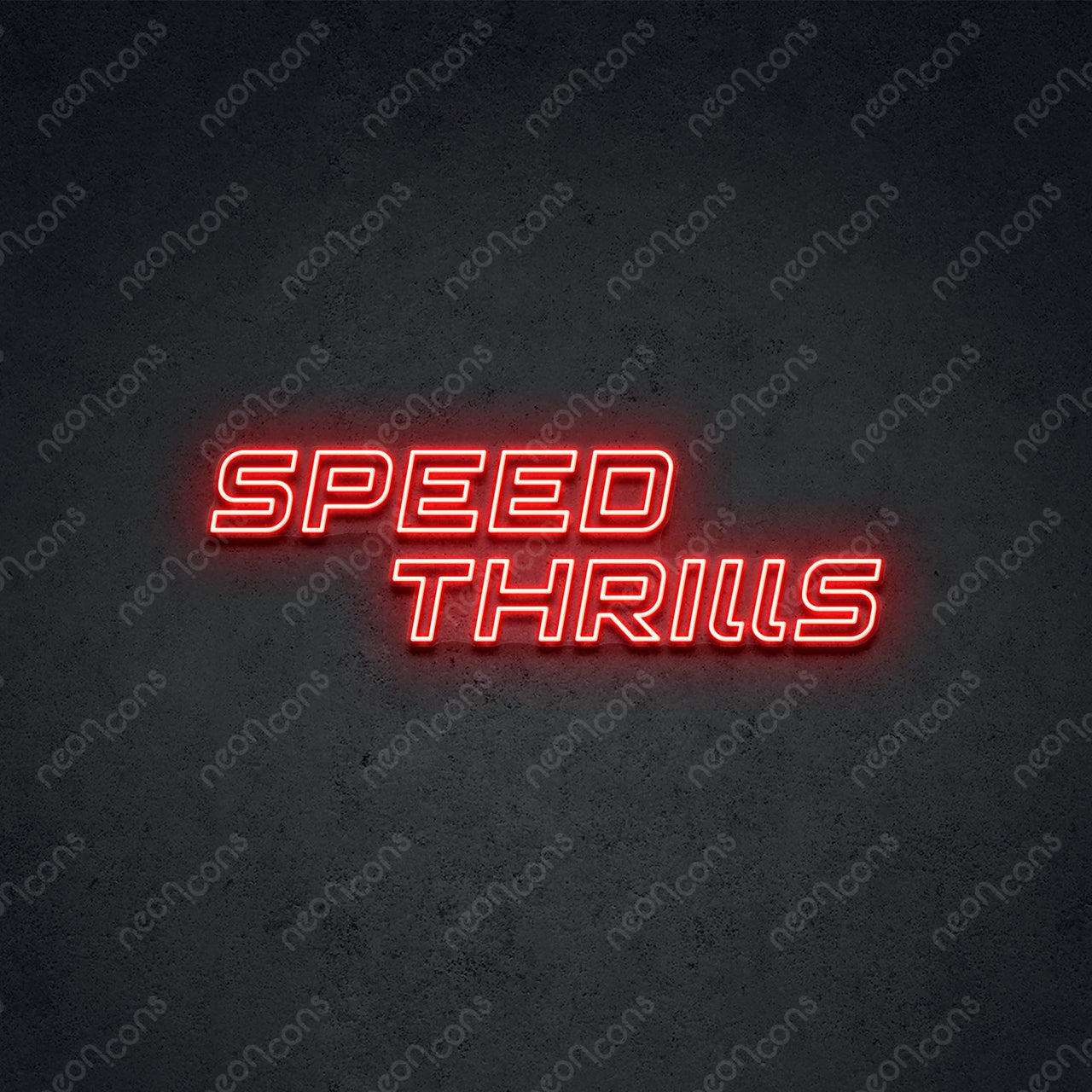 "Speed Thrills" LED Neon 90cm (3ft) / Red / LED Neon by Neon Icons