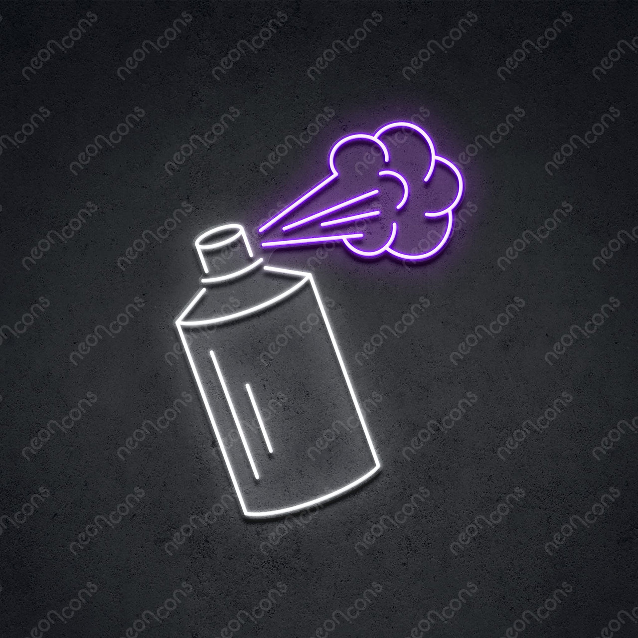 "Spray Can" LED Neon 45cm (1.5ft) / Purple / LED Neon by Neon Icons