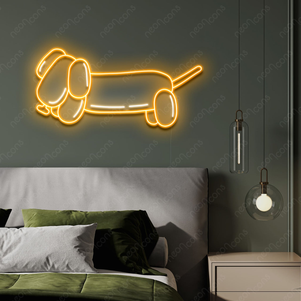 "Squeaky Weenie" LED Neon by Neon Icons