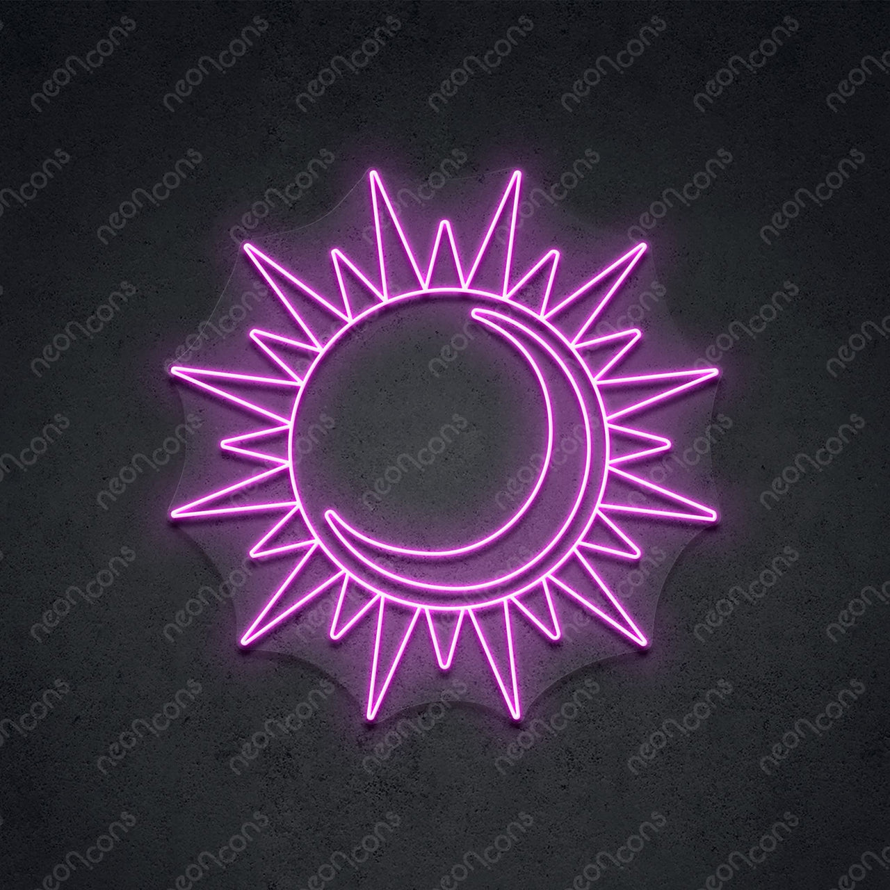 "Sun & Moon" LED Neon 60cm (2ft) / Pink / LED Neon by Neon Icons