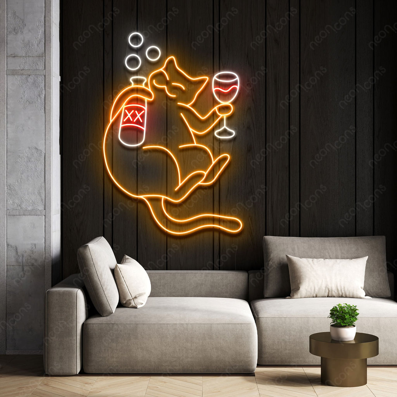 "Tabbed Out Tabby" LED Neon by Neon Icons