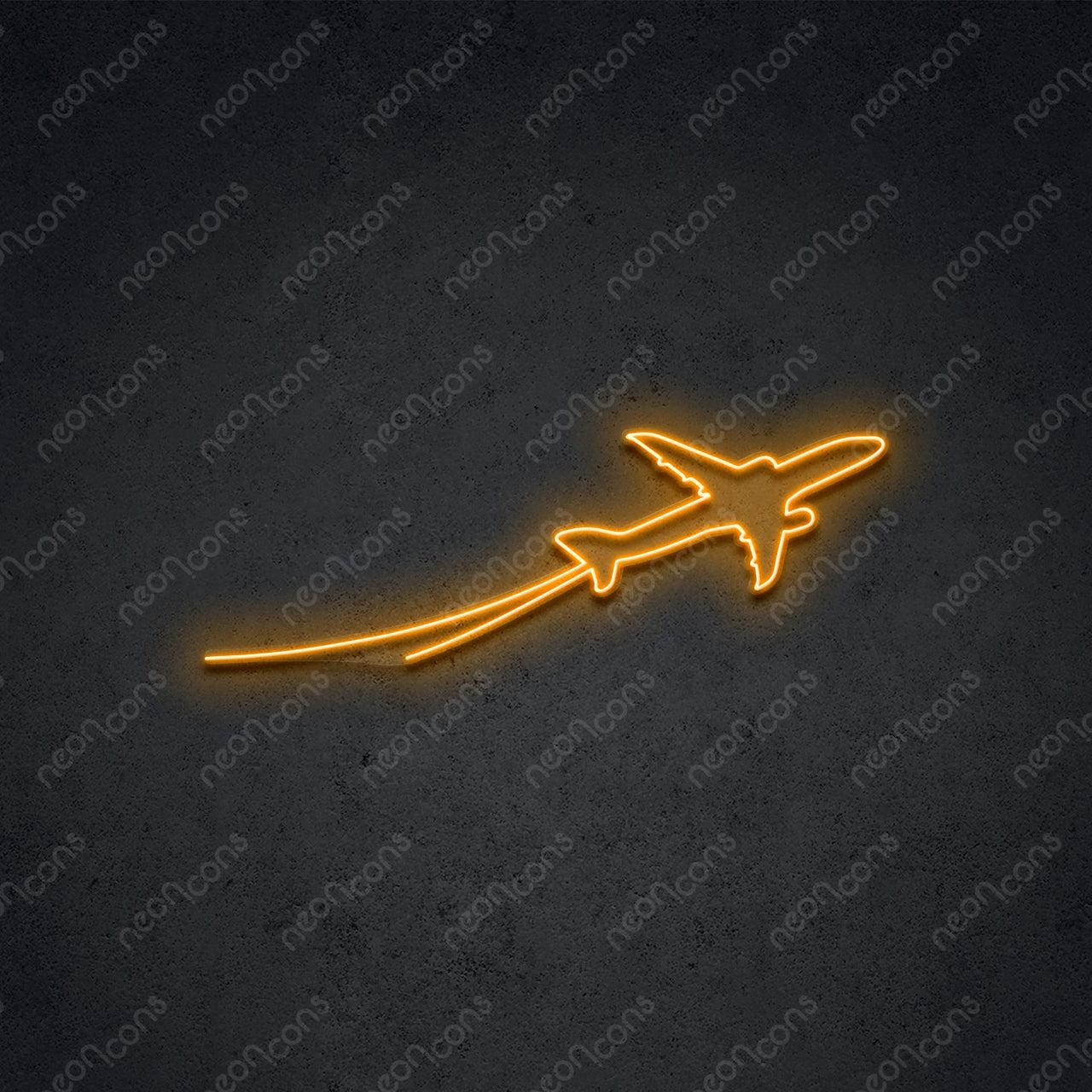 "Take Off" LED Neon 90cm (3ft) / Orange / LED Neon by Neon Icons