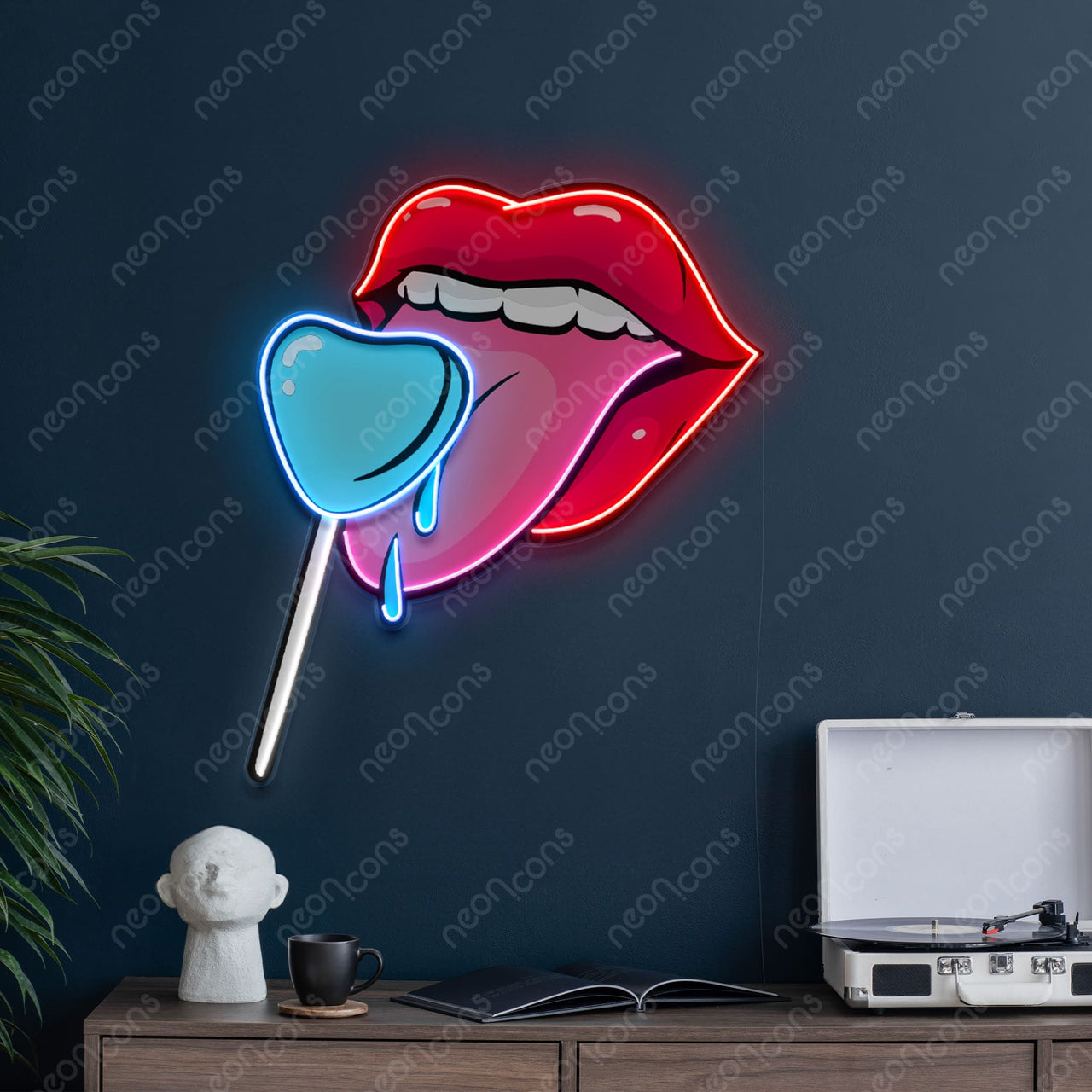 "Taste of Love" LED Neon x Print by Neon Icons