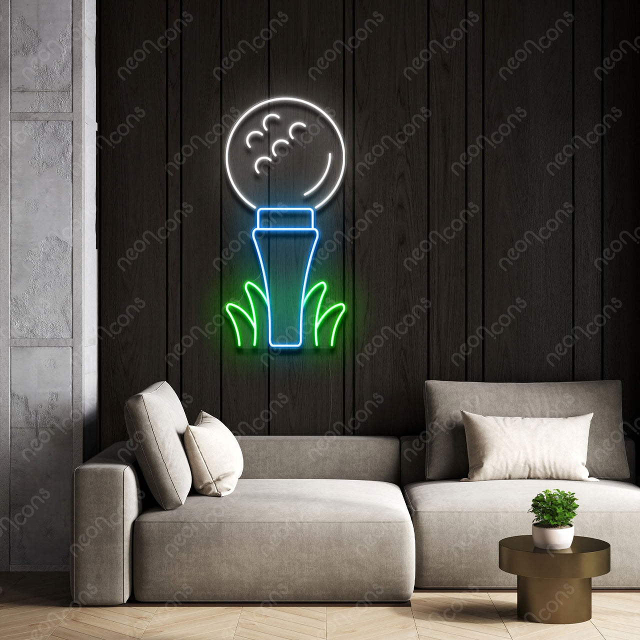 "Tee Up" LED Neon Sign by Neon Icons