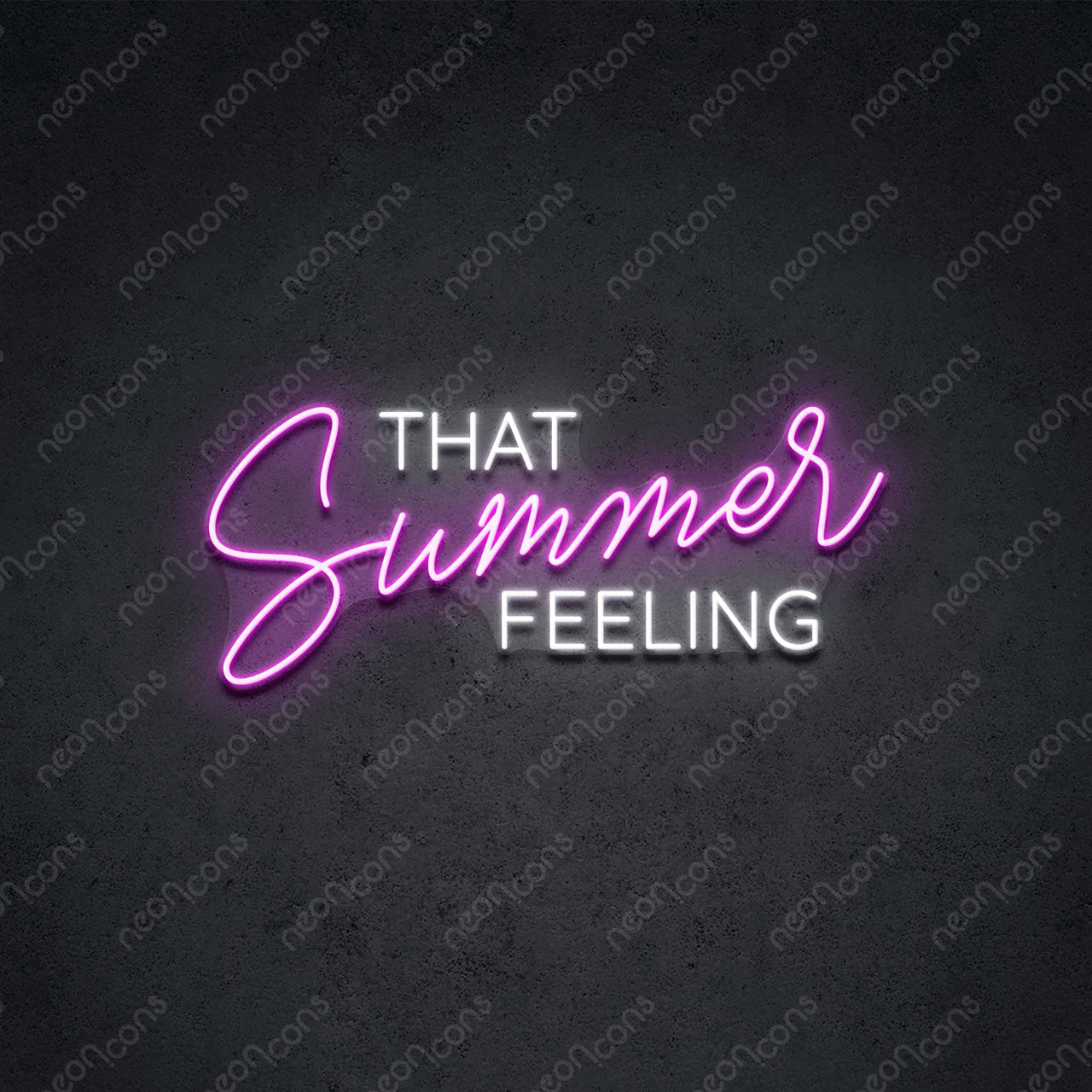 "That Summer Feeling" LED Neon 60cm (2ft) / Pink / LED Neon by Neon Icons