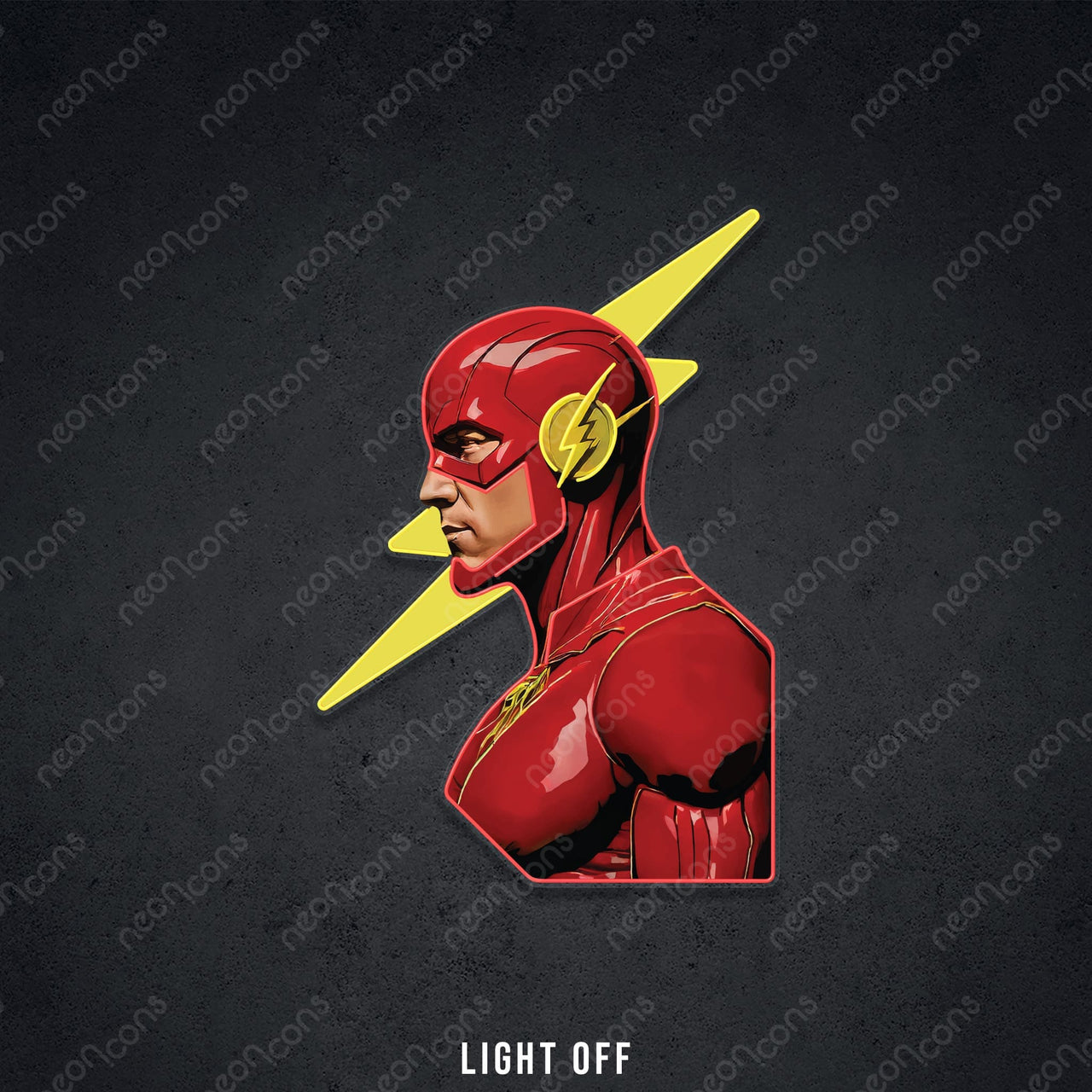 "The Scarlet Speedster" Neon x Acrylic Artwork by Neon Icons