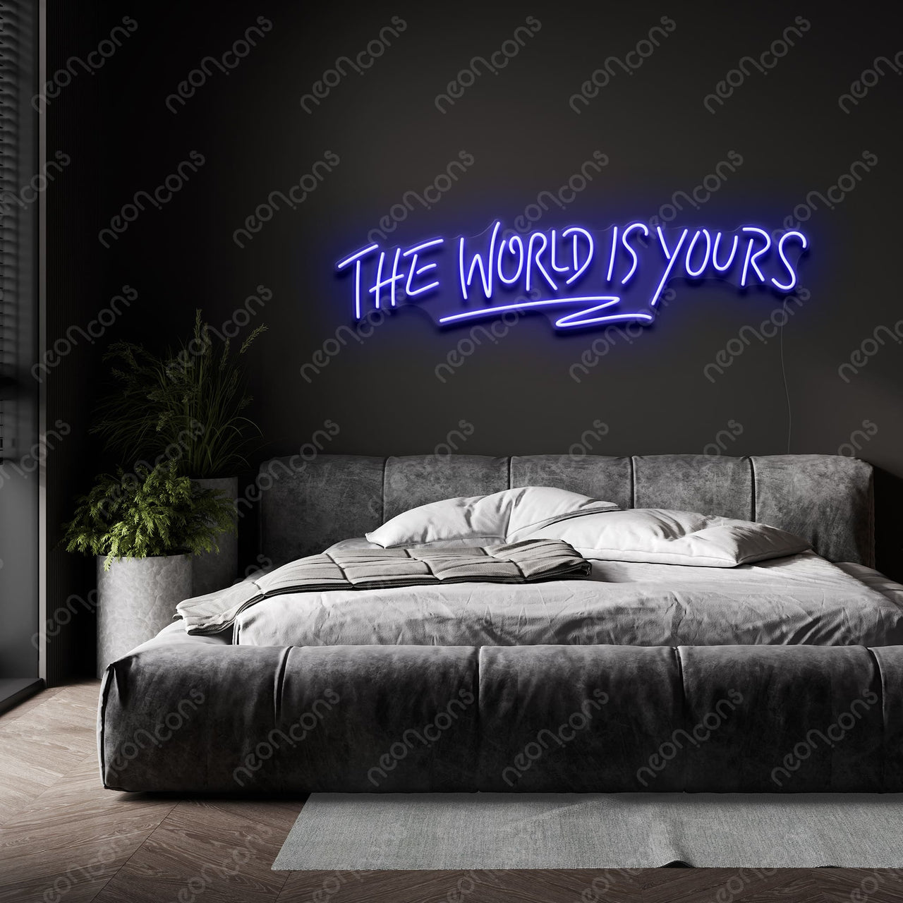 "The World Is Yours" Neon Sign by Neon Icons