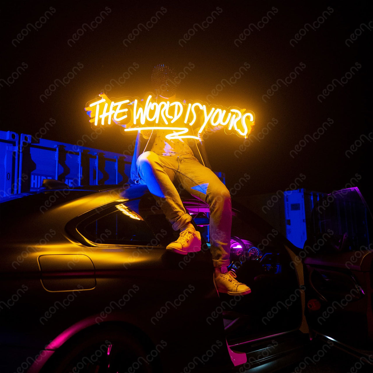 "The World Is Yours" Neon Sign by Neon Icons