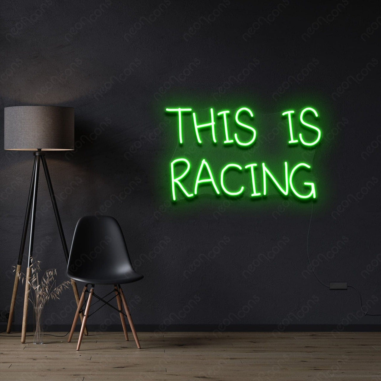 "This is Racing" Neon Sign by Neon Icons