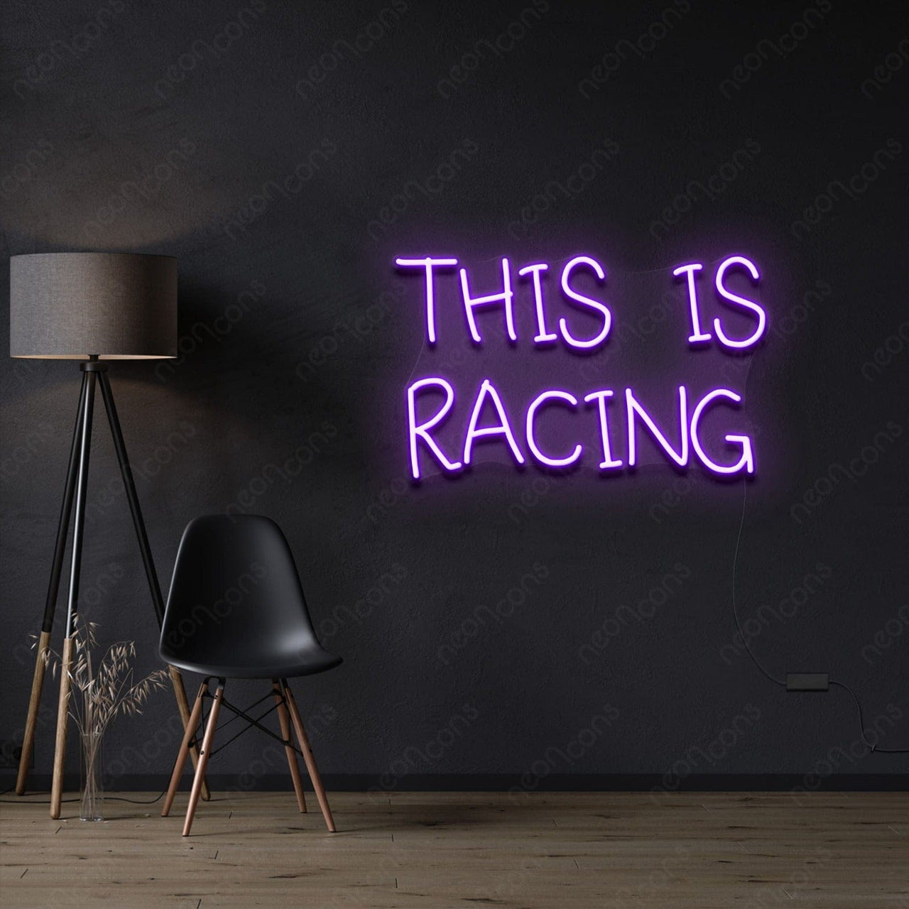 "This is Racing" Neon Sign by Neon Icons