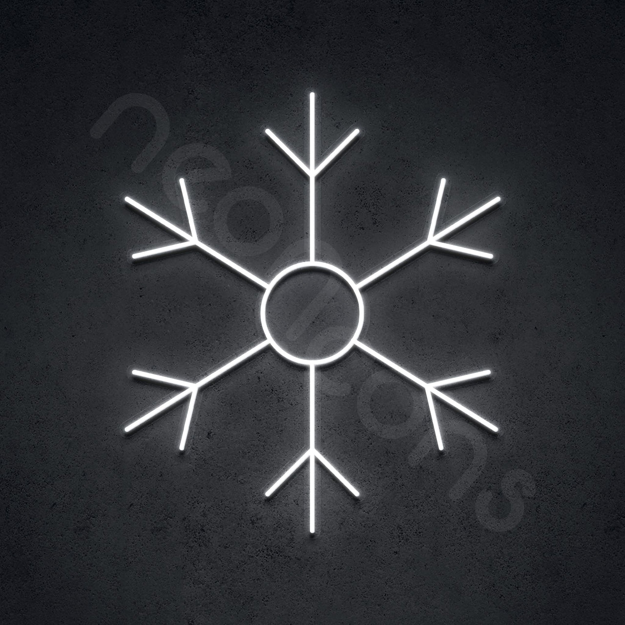 "Traditional Christmas Collection" LED Neon 40cm (1.3ft) / Snowflake / LED by Neon Icons