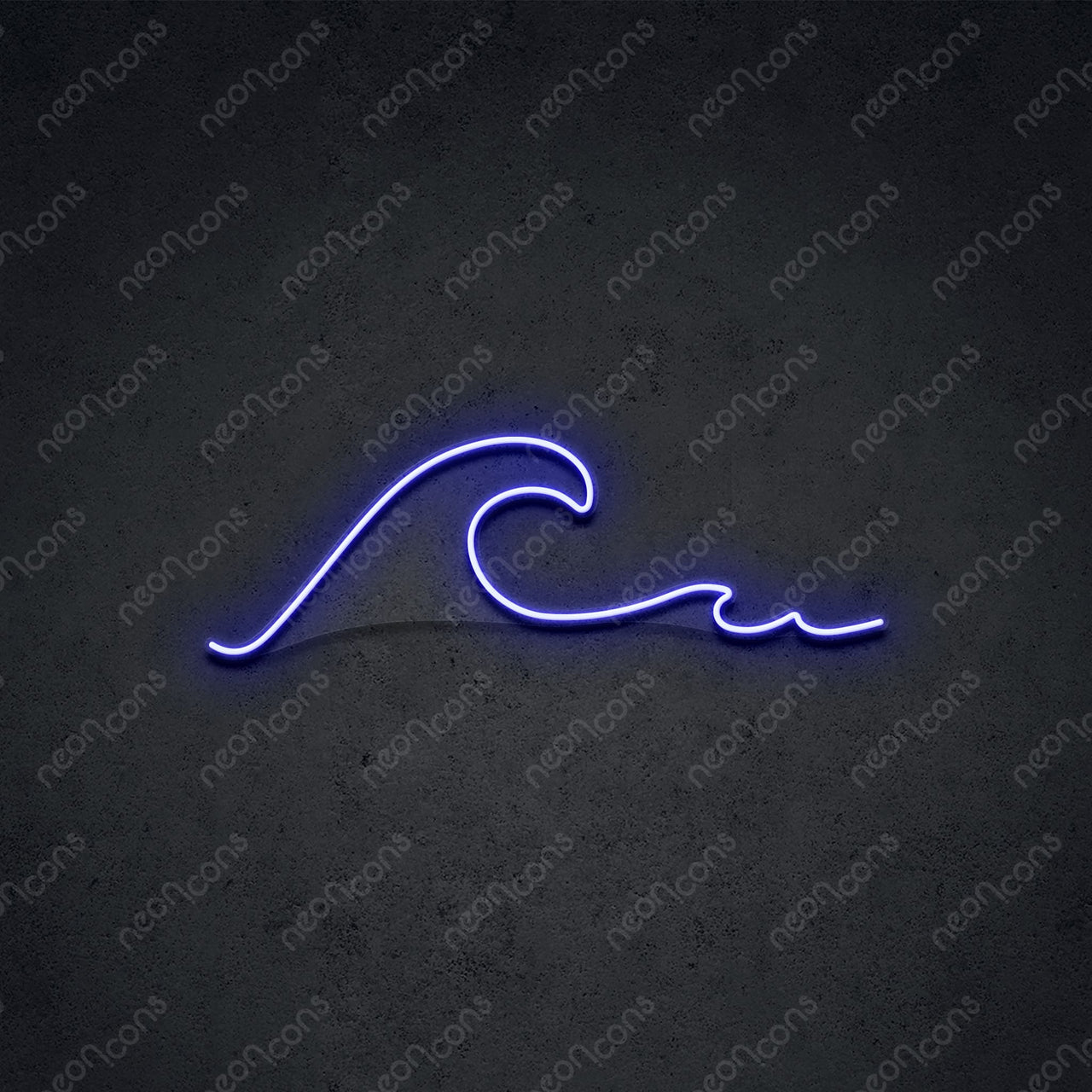 "Wavy" LED Neon 45cm (1.5ft) / Blue / LED Neon by Neon Icons