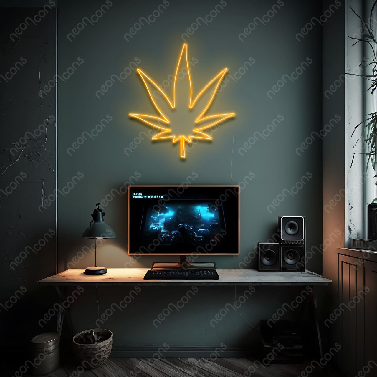 "Weed Based" LED Neon by Neon Icons