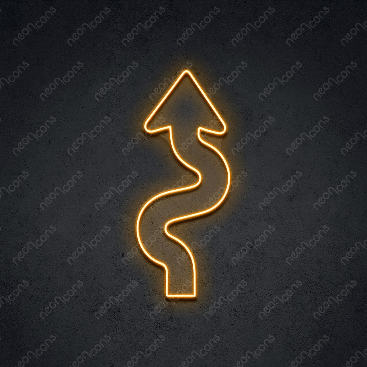 "Windy Road Ahead" LED Neon 60cm (2ft) / Orange / LED Neon by Neon Icons