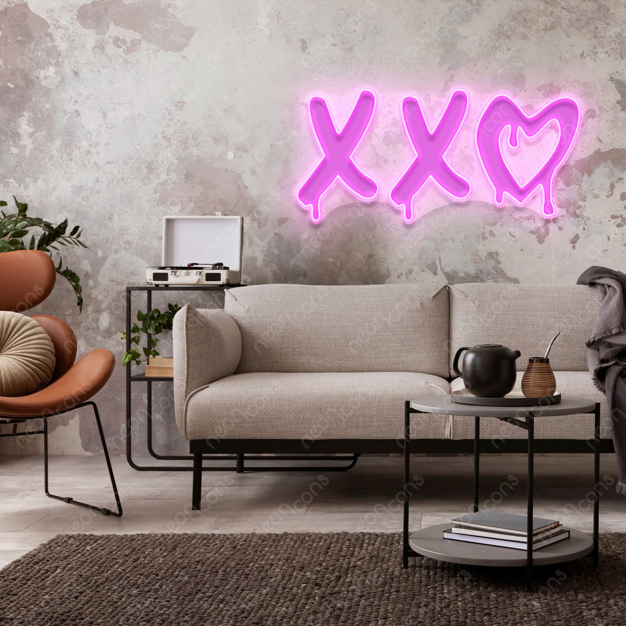 "XXO" LED Neon x Print by Neon Icons