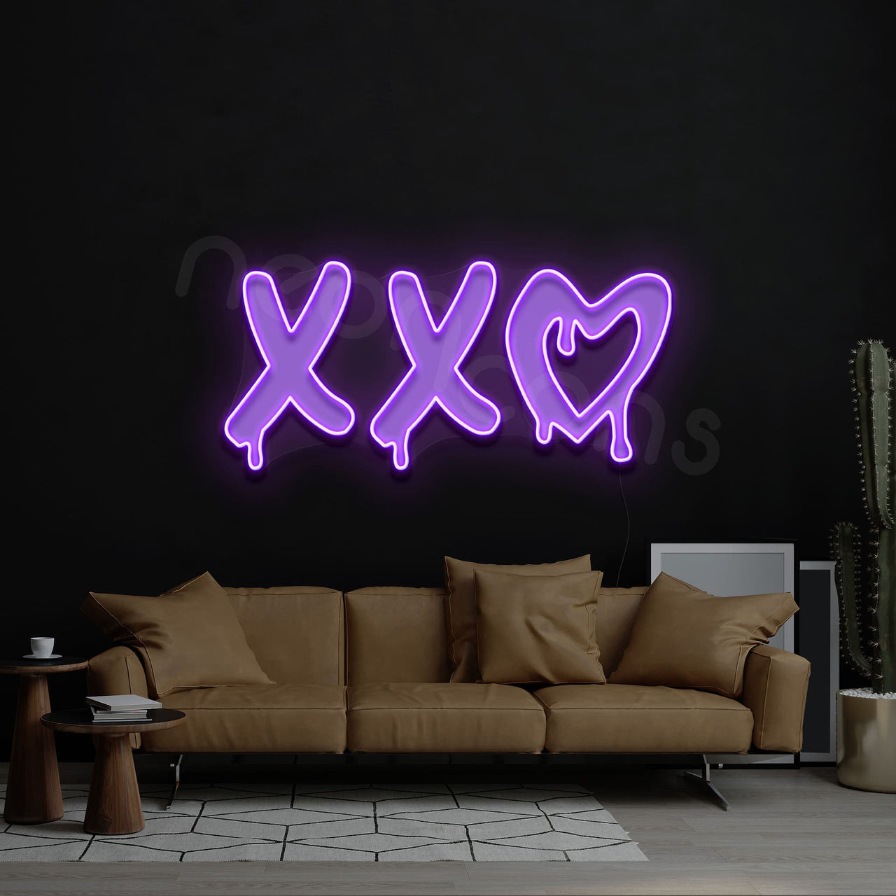 "XXO" Neon x Acrylic Artwork by Neon Icons