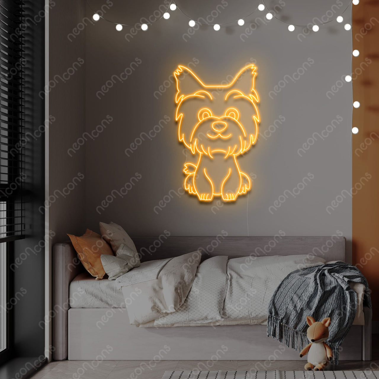 "Yorkshire terrier Puppy" LED Neon by Neon Icons