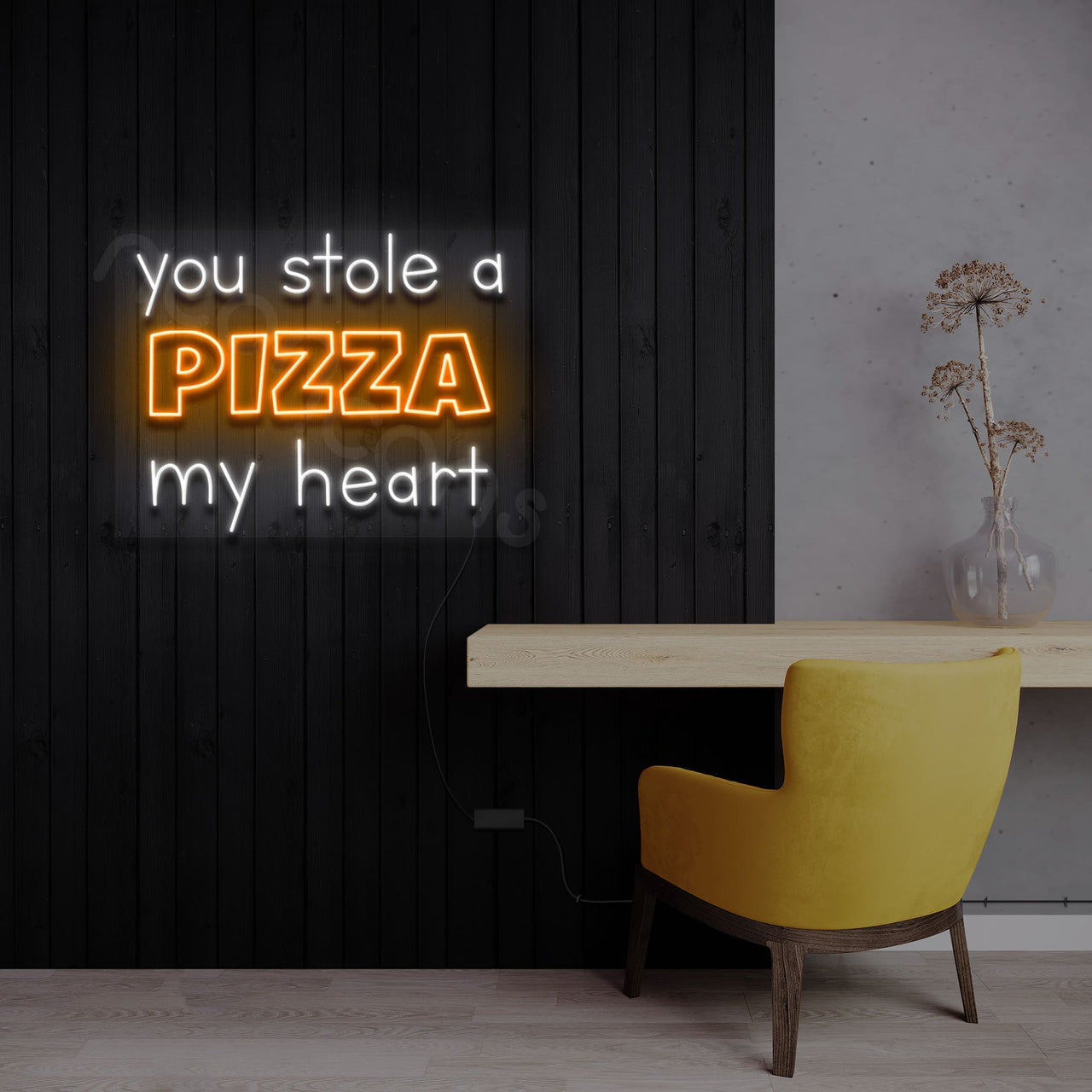 "You Stole" Neon Sign 60cm (2ft) / Orange / LED by Neon Icons