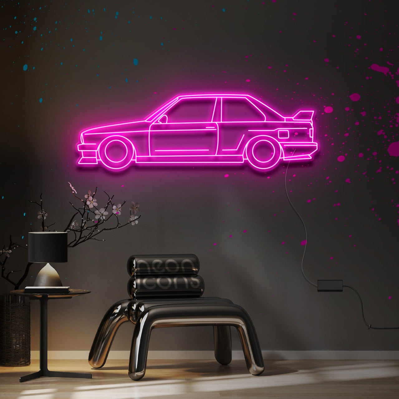 "BMW E30 M3 Evolution" Neon Sign by Neon Icons