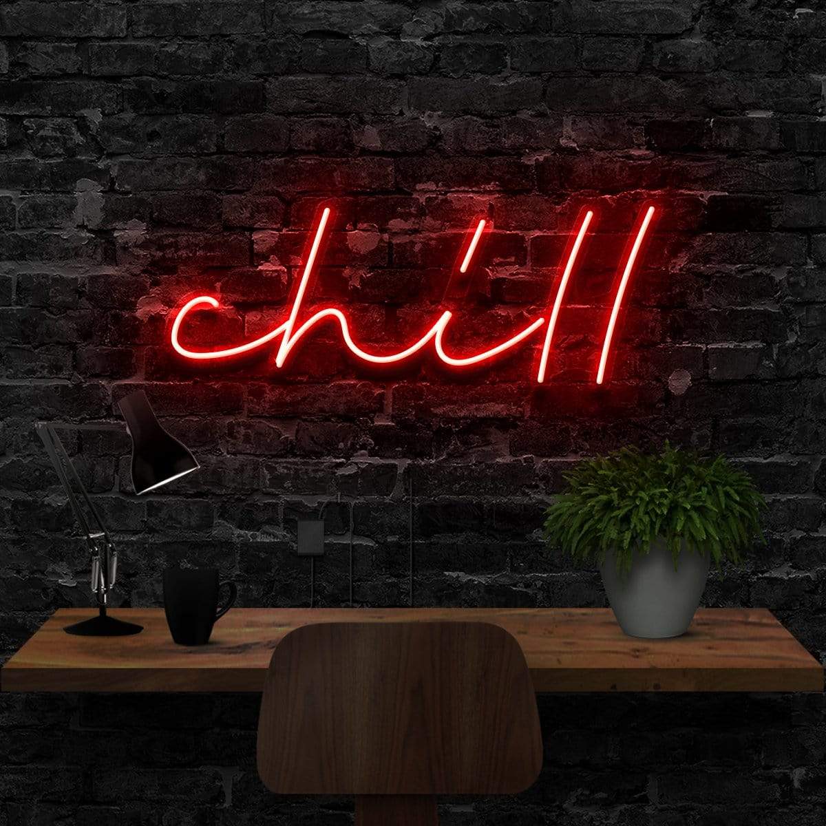 "Chill" Neon Sign 40cm (1.3ft) / Red / LED Neon by Neon Icons
