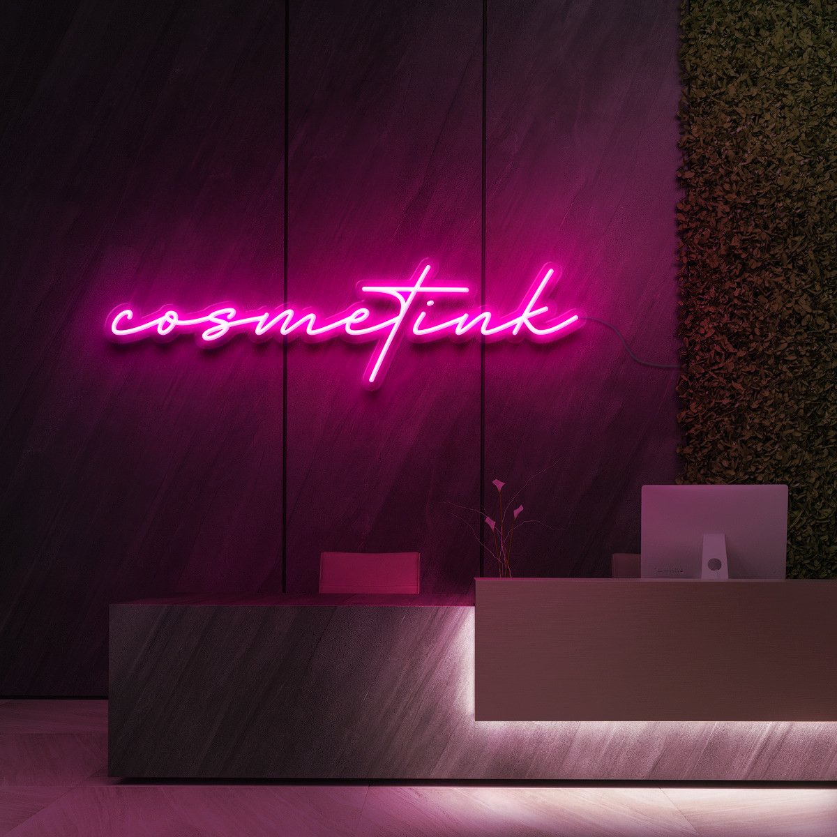 "Cosmetink" Neon Sign for Beauty Salons & Cosmetic Studios 90cm (3ft) / Pink / LED Neon by Neon Icons