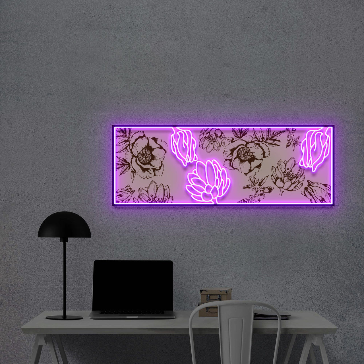 "Flower Wall V1" Neon x Acrylic Artwork by Neon Icons