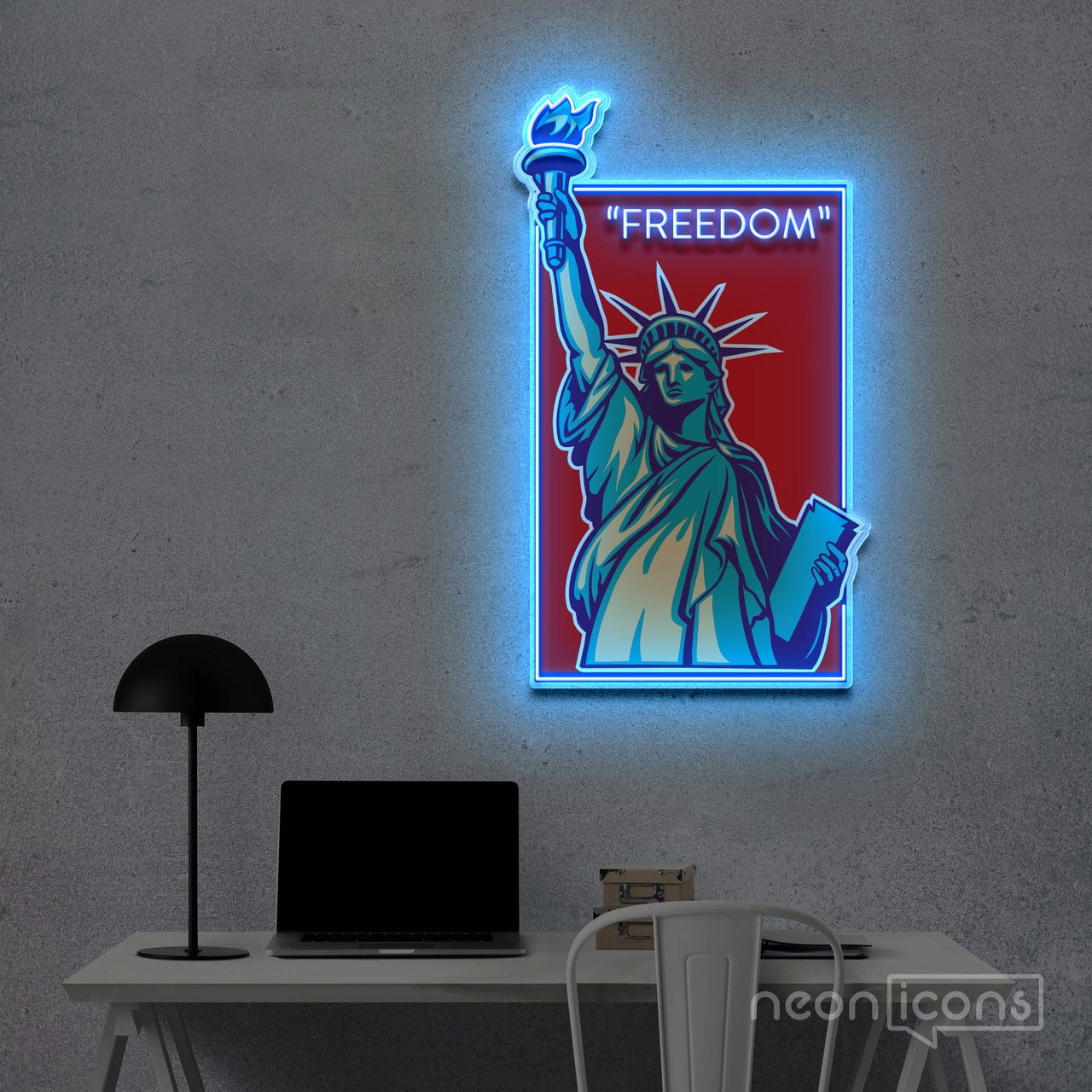 "Freedom" Neon x Acrylic Artwork by Neon Icons