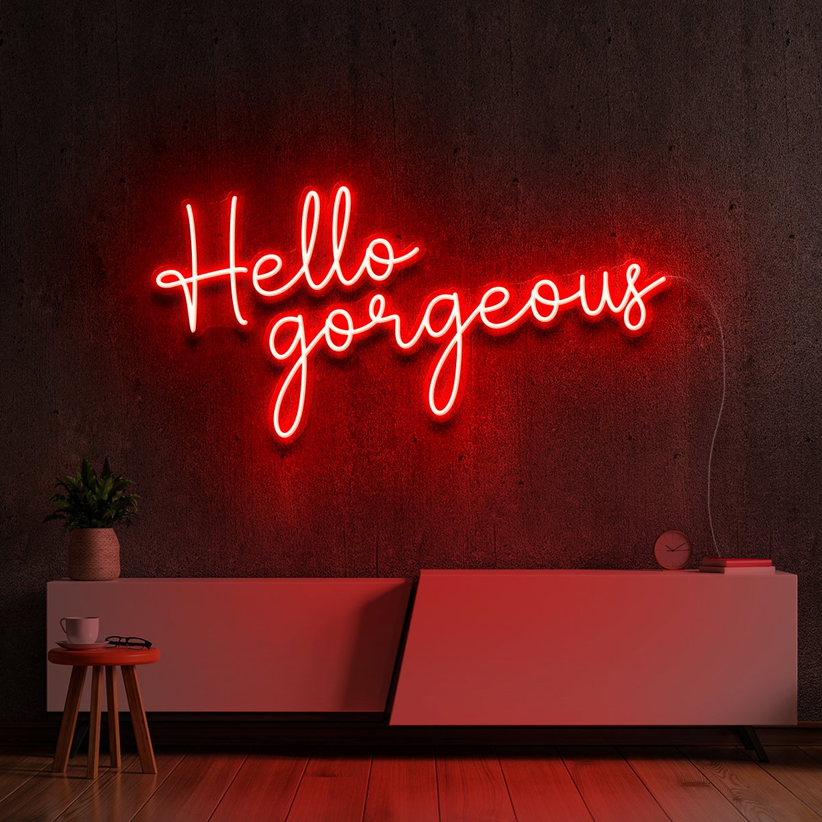 "Hello Gorgeous" Neon Sign by Neon Icons