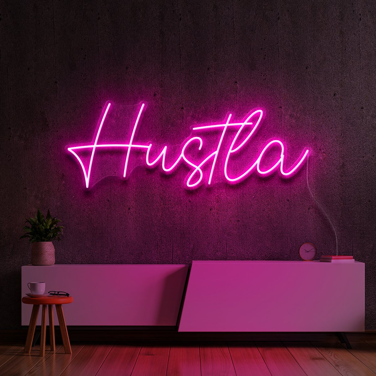 "Hustla" Neon Sign by Neon Icons