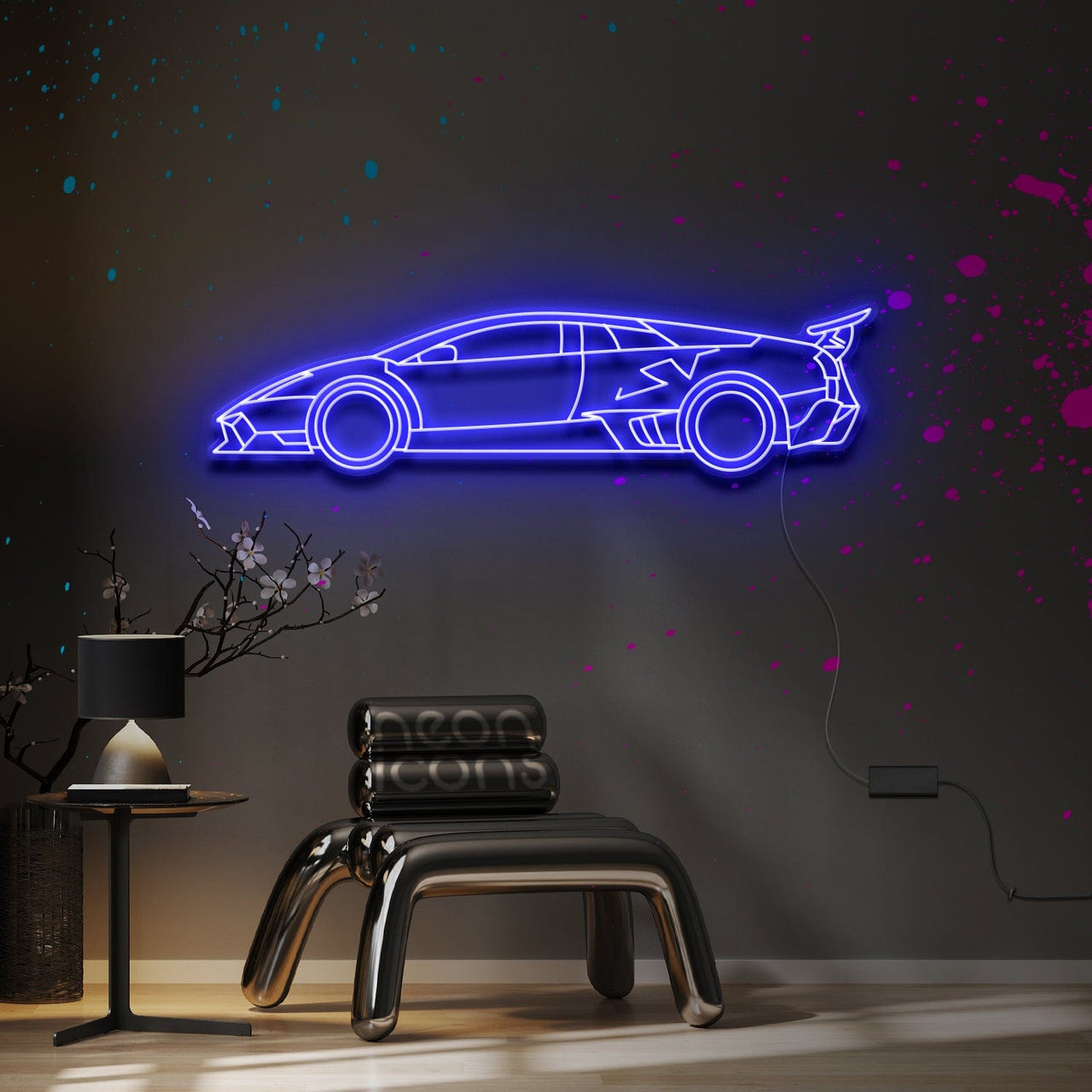 "Lamborghini Murcielago SV" Neon Sign by Neon Icons