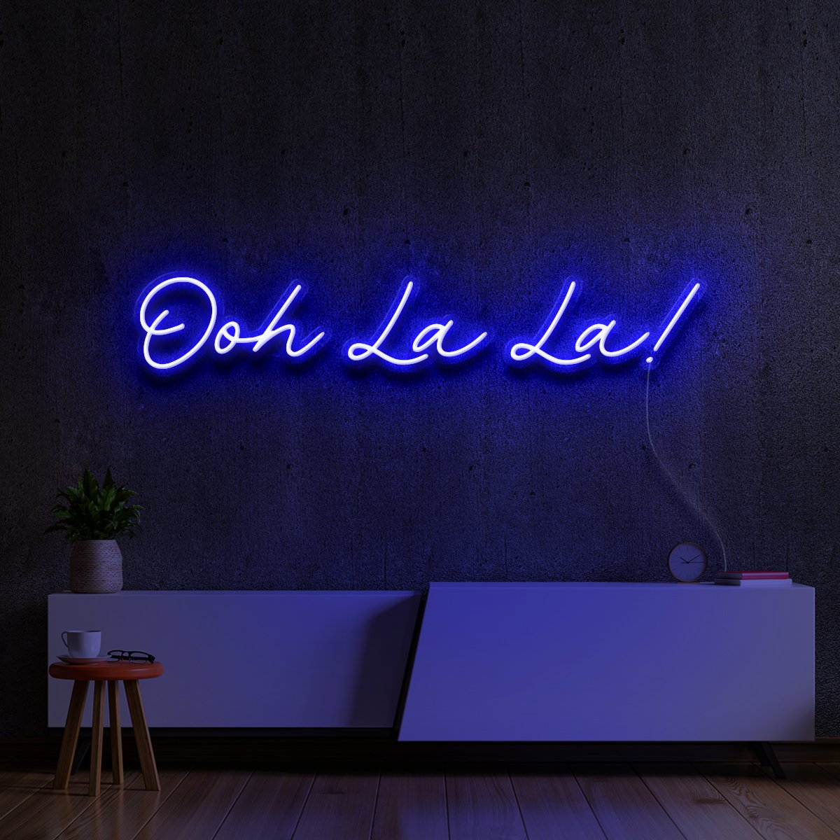 "Ohh La La!" Neon Sign 60cm (2ft) / Blue / LED Neon by Neon Icons