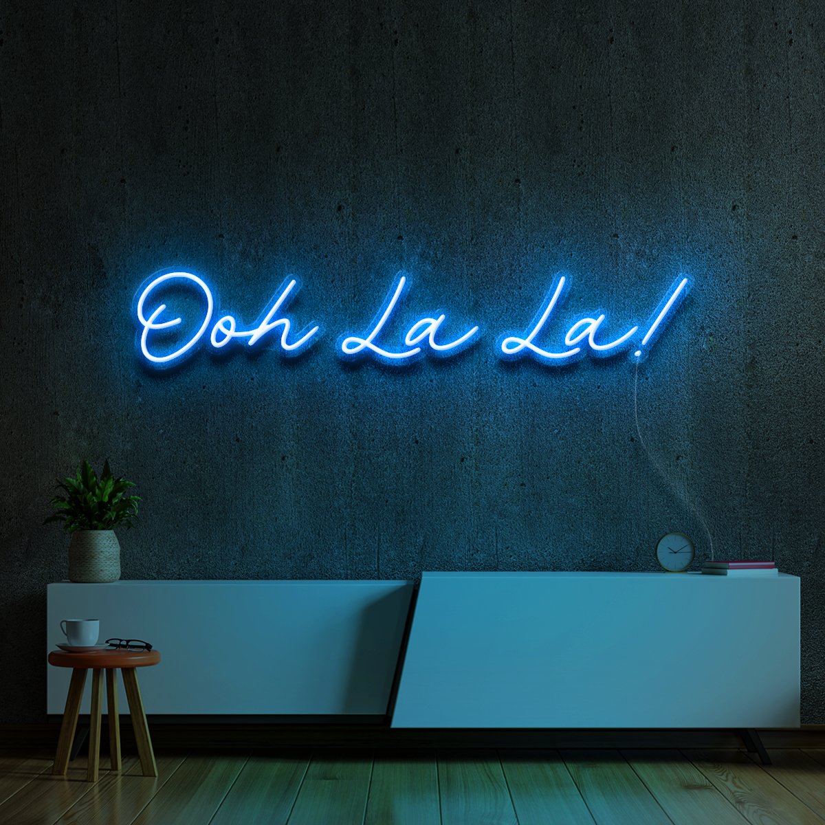 "Ohh La La!" Neon Sign 60cm (2ft) / Ice Blue / LED Neon by Neon Icons