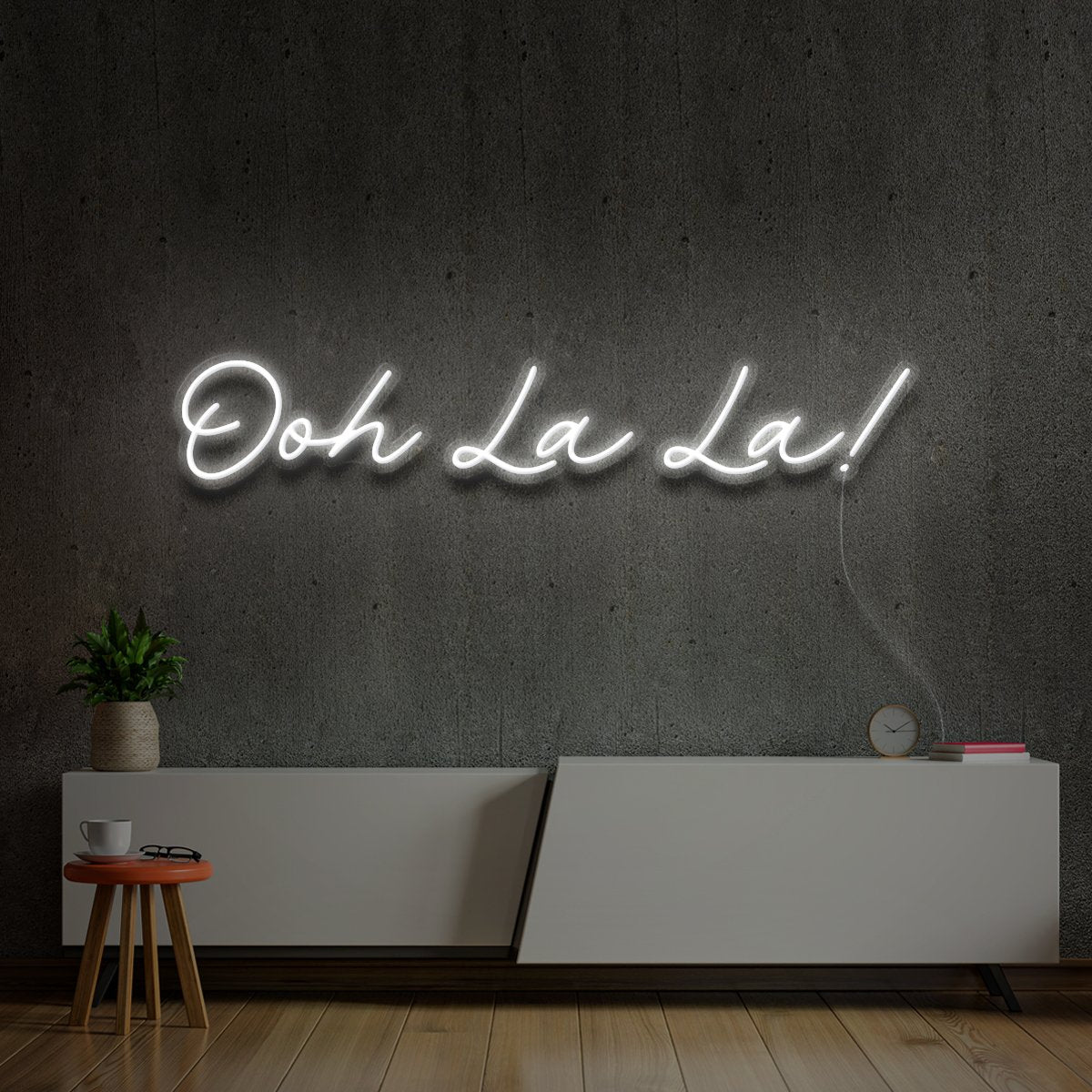 "Ohh La La!" Neon Sign 60cm (2ft) / White / LED Neon by Neon Icons