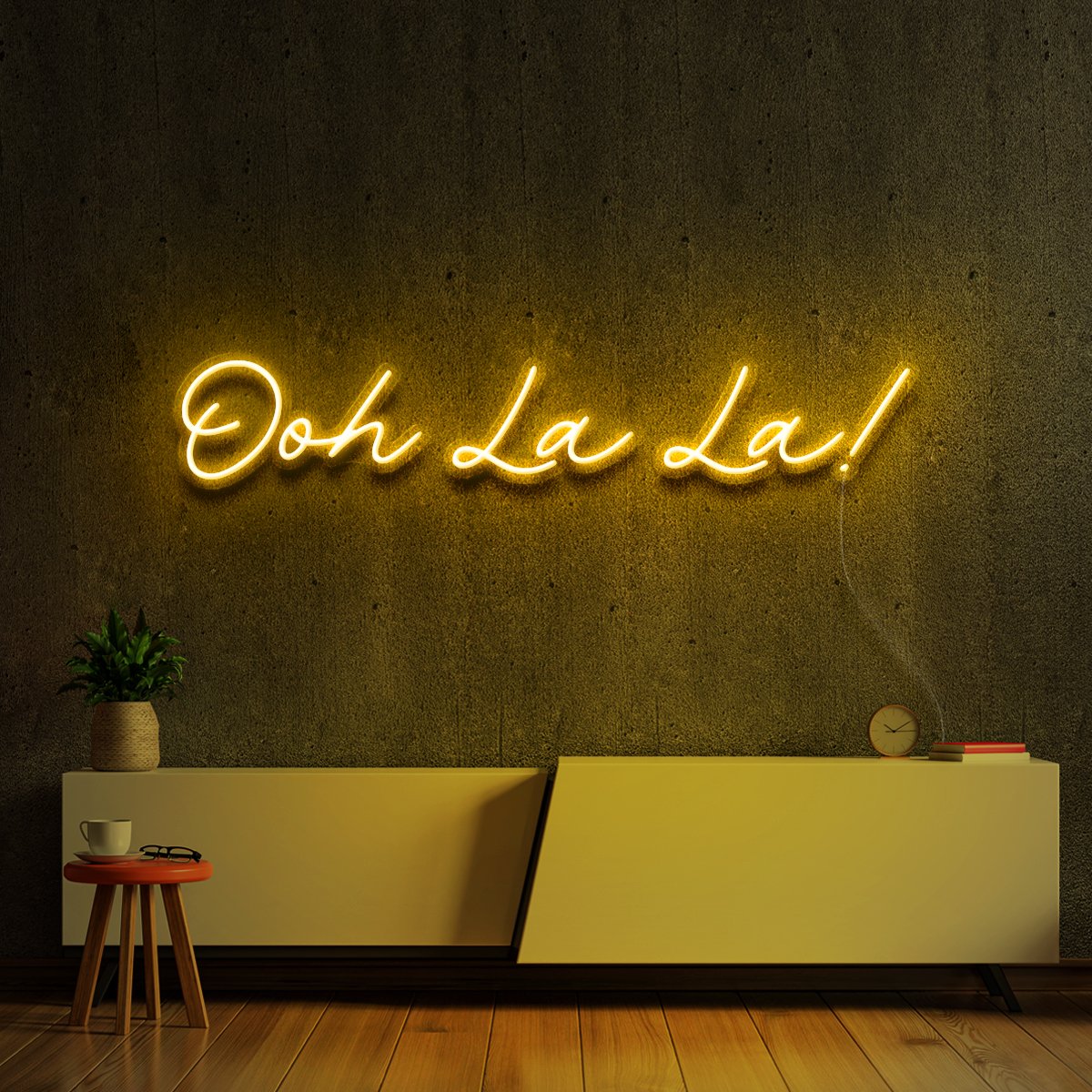 "Ohh La La!" Neon Sign 60cm (2ft) / Yellow / LED Neon by Neon Icons
