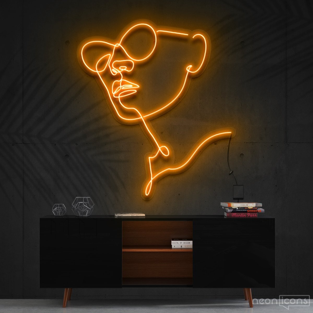 "Parisian Adventure" Neon Sign 60cm (2ft) / Orange / Cut to Shape by Neon Icons