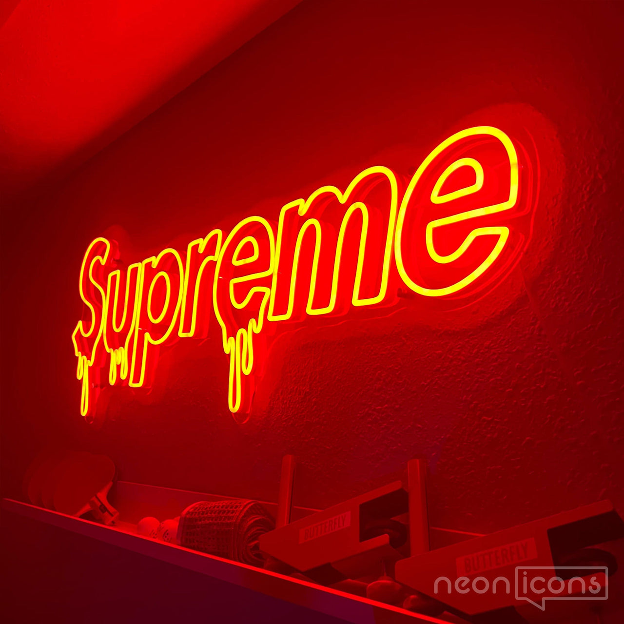 "Supreme Drip" Neon Sign by Neon Icons