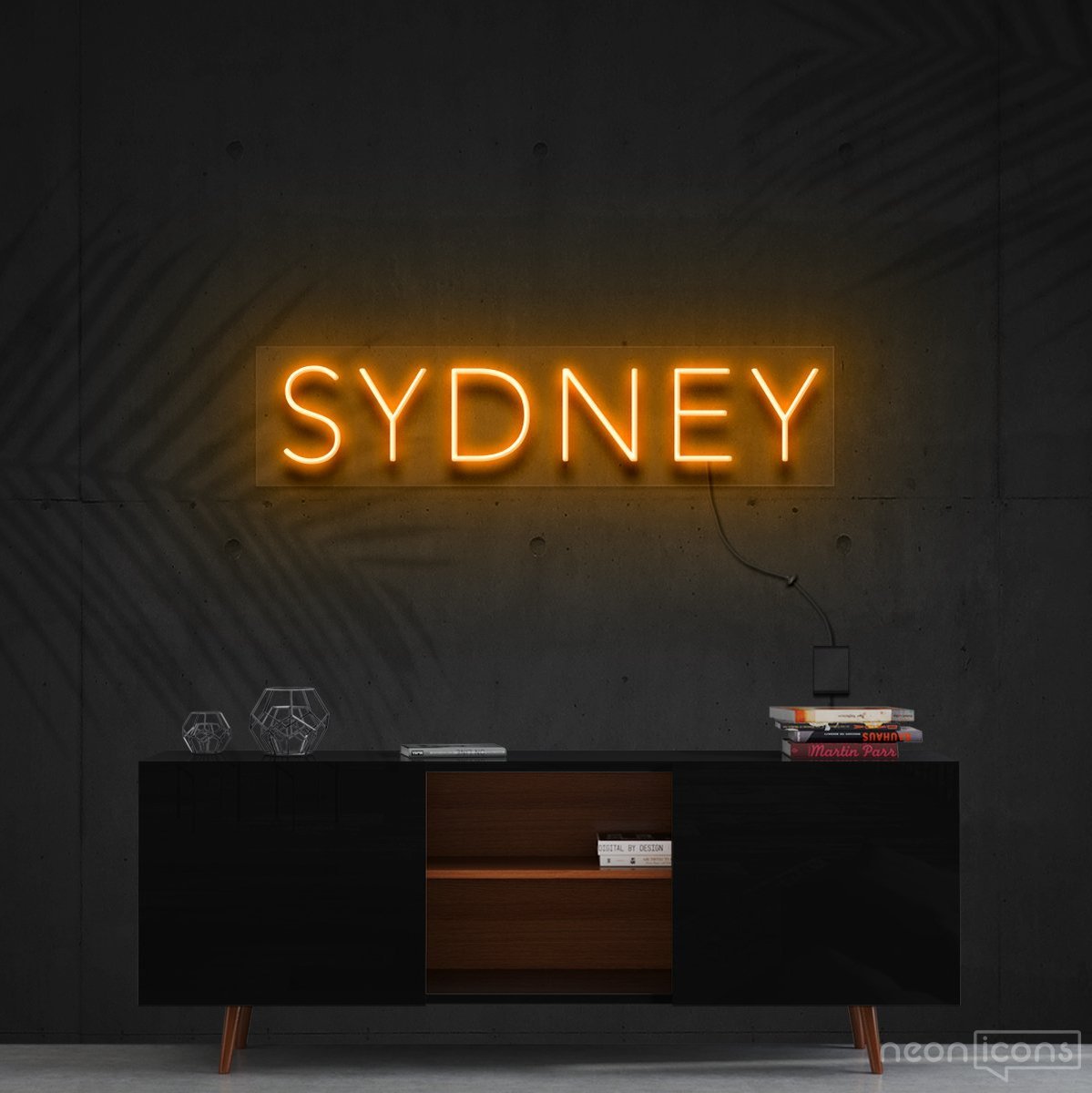 "Sydney" Neon Sign 60cm (2ft) / Orange / Cut to Shape by Neon Icons