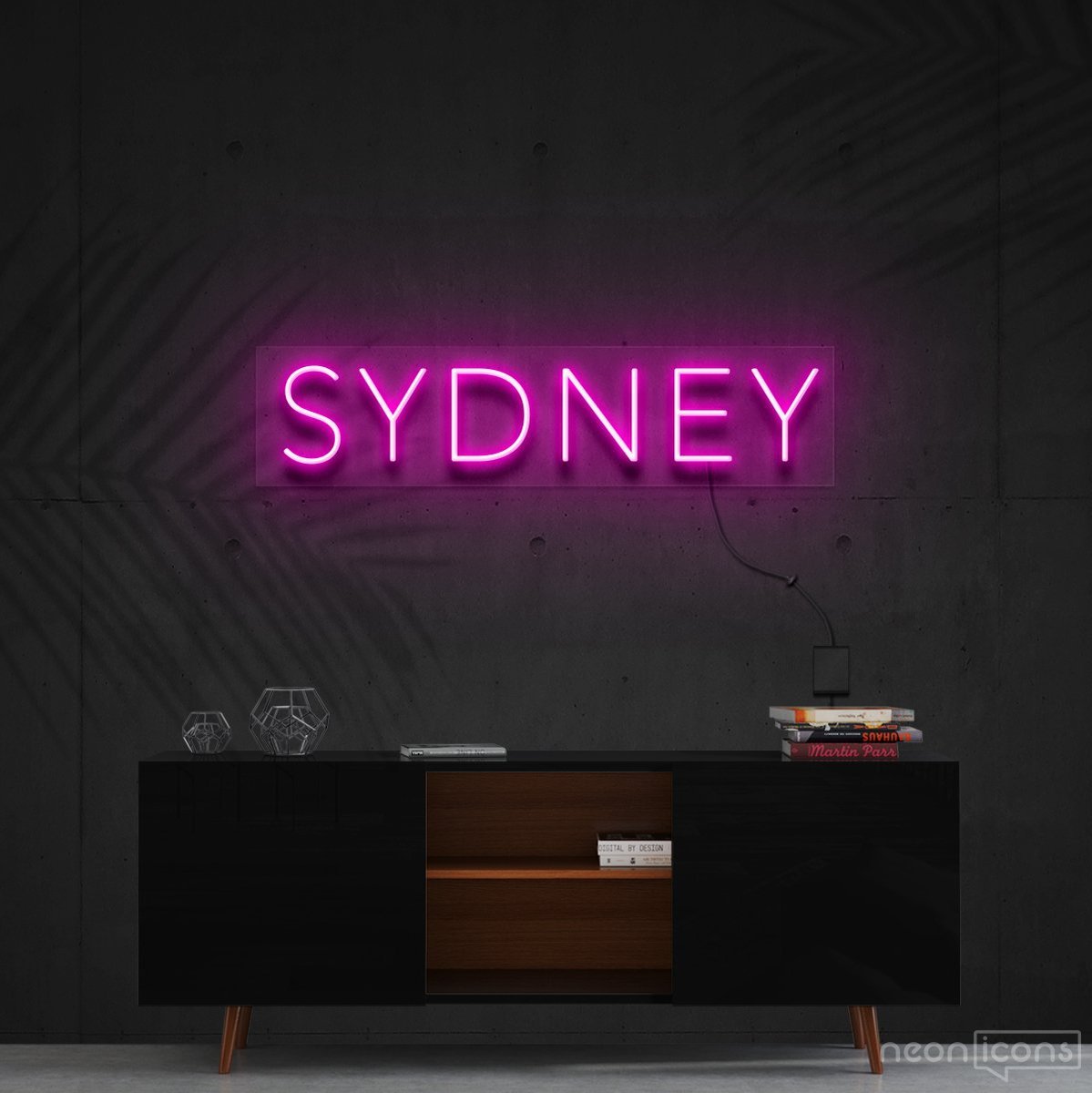 "Sydney" Neon Sign 60cm (2ft) / Pink / Cut to Shape by Neon Icons