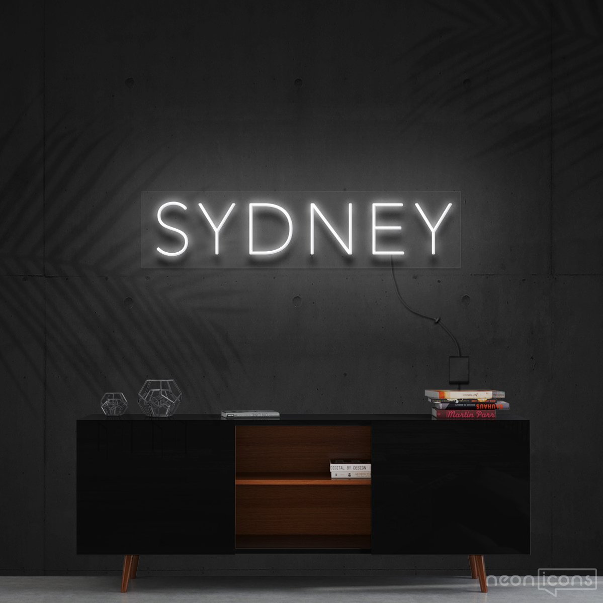 "Sydney" Neon Sign 60cm (2ft) / White / Cut to Shape by Neon Icons