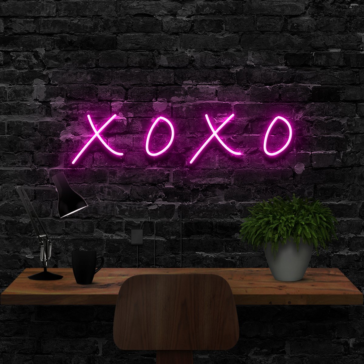 "XOXO" Neon Sign 40cm (1.3ft) / Pink / LED Neon by Neon Icons