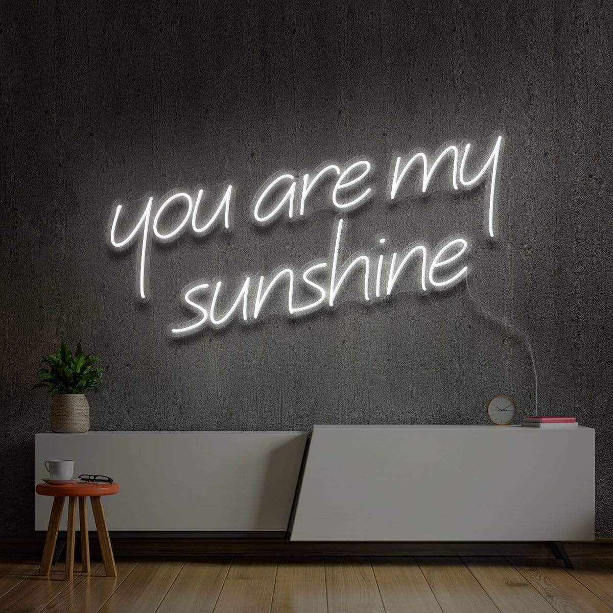 "You Are My Sunshine" Neon Sign 60cm (2ft) / White / LED Neon by Neon Icons