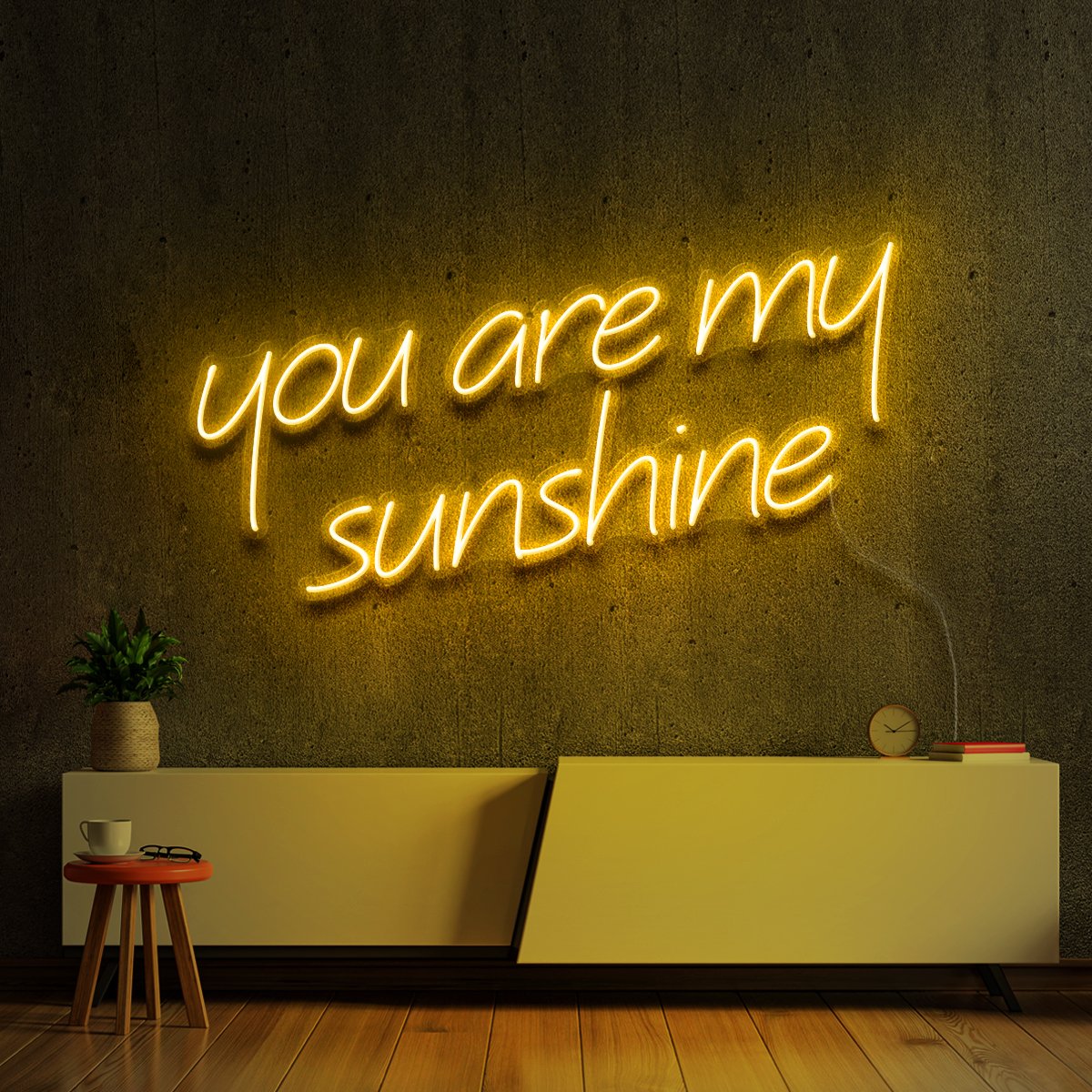 "You Are My Sunshine" Neon Sign 60cm (2ft) / Yellow / LED Neon by Neon Icons
