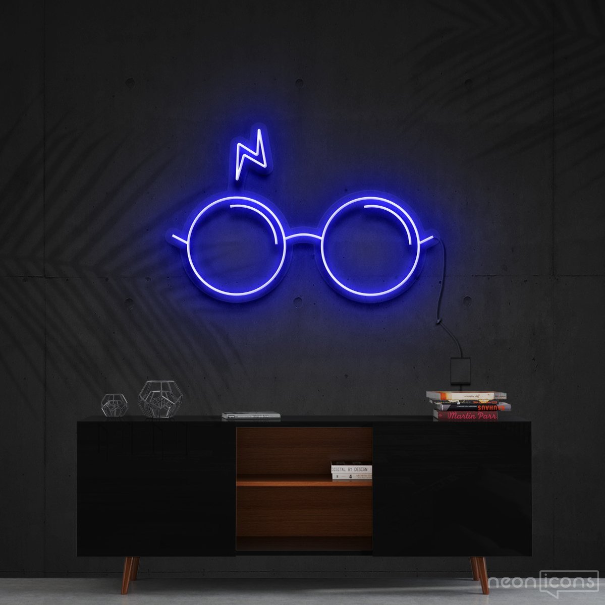 "You're a Wizard, Harry" Neon Sign 60cm (2ft) / Blue / Cut to Shape by Neon Icons