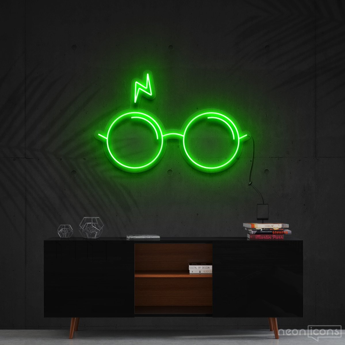 "You're a Wizard, Harry" Neon Sign 60cm (2ft) / Green / Cut to Shape by Neon Icons