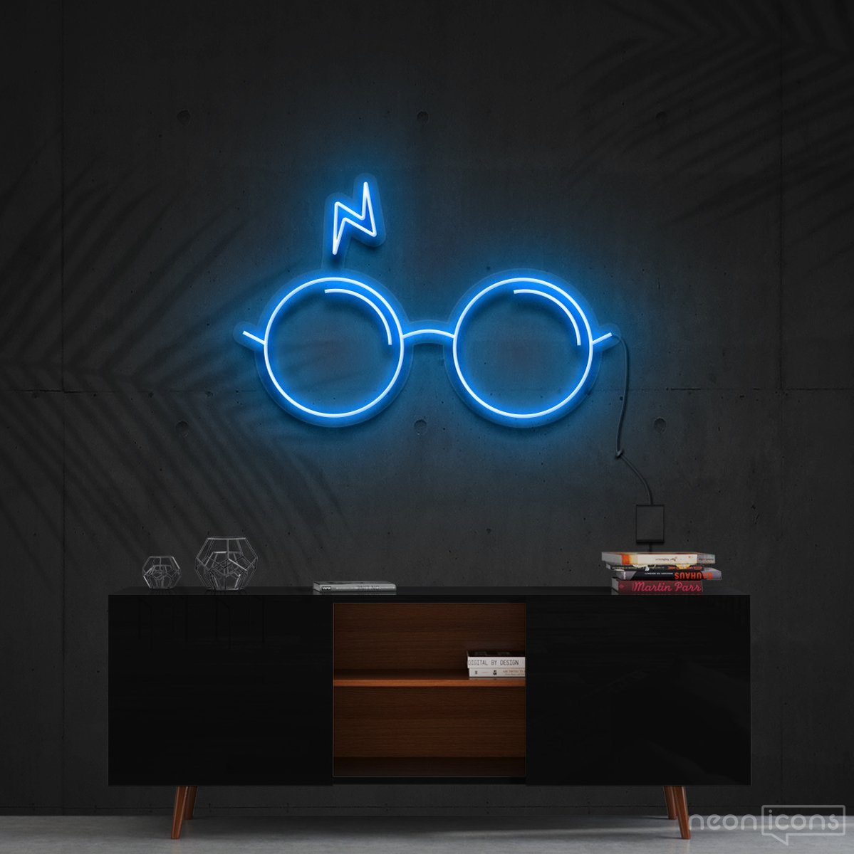 "You're a Wizard, Harry" Neon Sign 60cm (2ft) / Ice Blue / Cut to Shape by Neon Icons